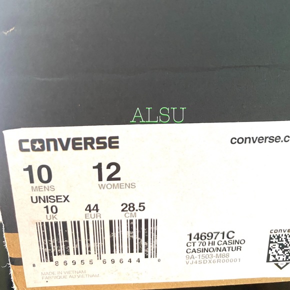 Converse Chuck Taylor 70 Casino Men’s High Top Sneakers Size 11 146971C - Picture 10 of 10